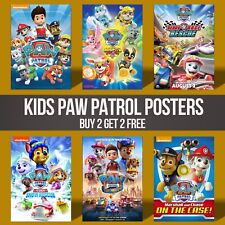 Paw Patrol Posters Wall Art Childrens Poster Prints Bedroom Decor