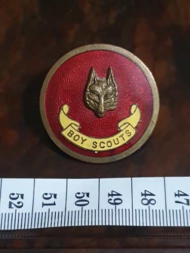 Vintage british boy - scouts, red