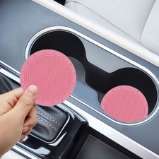 2PCS Pink Car Waterproof