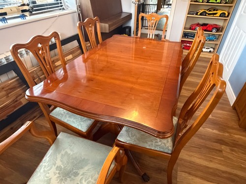 Yew dining room seater - yew, table