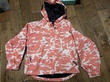 2000s Y2K Airwalk Pink Camo Ski Jacket Goggle Face Covering Technical Size 8 