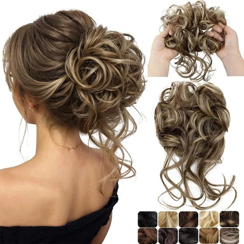 Curly real human - real, messy