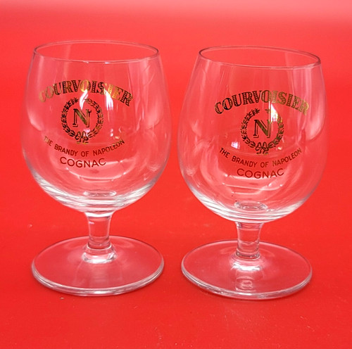 Courvoisier brandy snifters