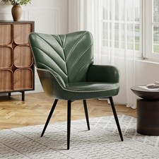 Mid-Century Modern Green Faux