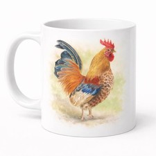 Cockerel Watercolour Mug Brew
