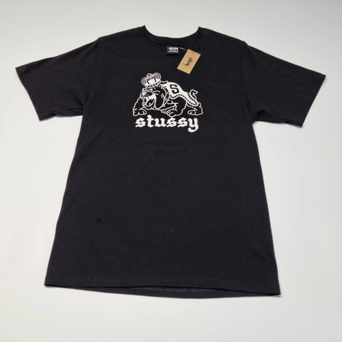 Stussy bulldog tee black - tee,