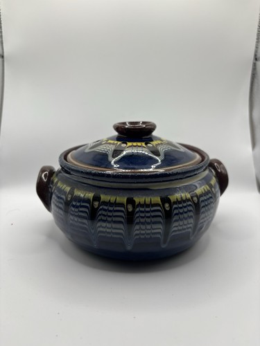 Vintage blue studio pottery - studio,