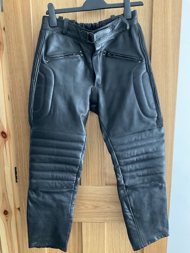 Leather motorcycle trousers - leather,