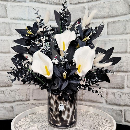 Gothic ghost floral - gothic,