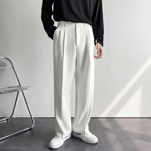 Men straight suit pants - men's,