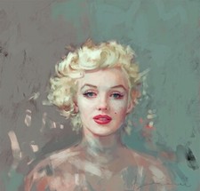 MARILYN MONROE PORTRAIT HD 4K CANVAS WALL ART DECOR ABSTRACT LARGE 20X20 INCH