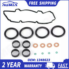 FOR FORD FUSION FIESTA 1.4 TDCi FUEL INJECTOR SEAL KIT WITH ROCKER COVER GASKET