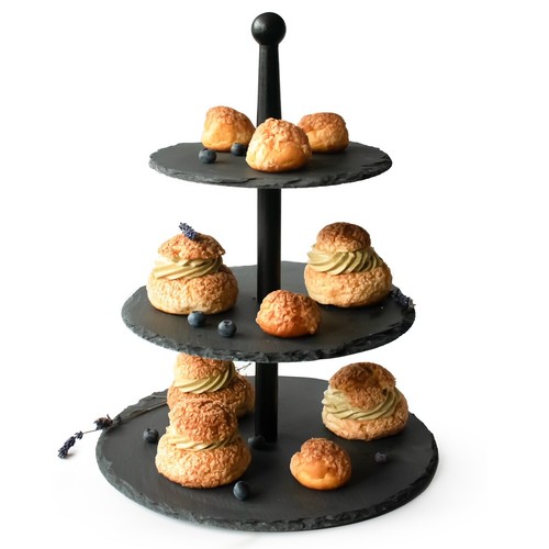 Three tiered slate display - three-tiered,