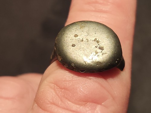 Roman silver ring damaged - , as