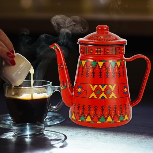 Enamel coffee pot - enamel,