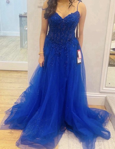 New prom dress royal blue - prom,