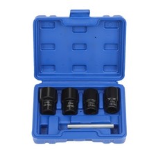 1/2" Locking Wheel Nut Remover Stud Bolt Impact Twist Socket Extractor Tool Set