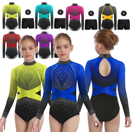 Girls gymnastics leotard long - girls,
