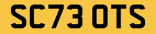 SCOTT SCOTS NUMBER PLATE REG