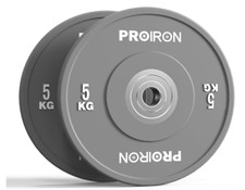 Pair of Olympic Bumper Weight Plates 5kg 2" Rubber Plate Barbell Gym Training