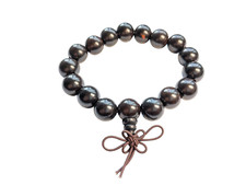 Ebony Wood Elastic Mala