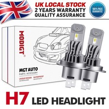 2X H7 LED Headlight Bulbs 70W 16000LM White Hi-Lo Beam For Vauxhall Vectra MK2/C