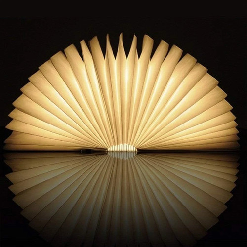 Led book lamp foldable - book,
