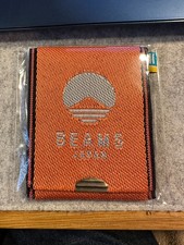 Beams Japan Takata Orimono 03 Tatami Edge Logo Card & Coin Wallet ORANGE NEW