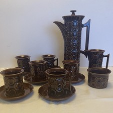 Portmeirion Jupiter Tea/ Coffee Set Brown