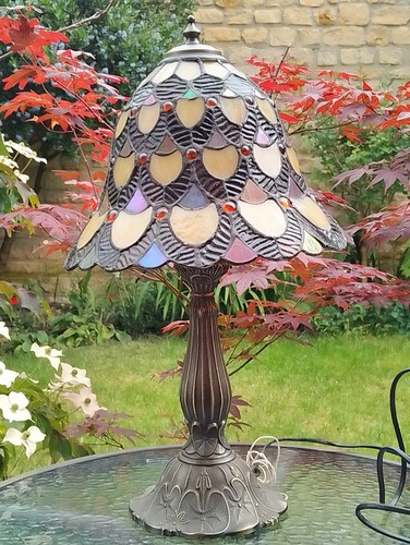 Vintage tiffany style table - tiffany,