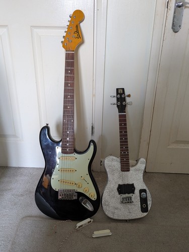 Strat copy guitar and mandola - guitar,