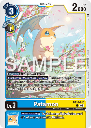 Patamon bt16 016 digimon - [bt16-016],