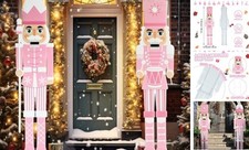  2 Pcs Large Metal Christmas