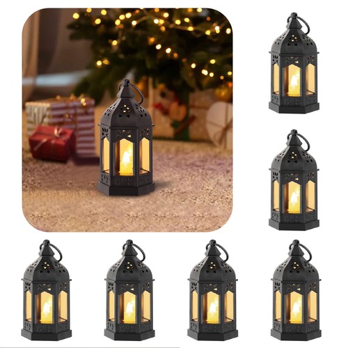 Pcs black mini lanterns - 6,