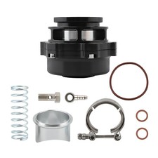 Blow Off Dump Valve Turbo 50mm style with V Band Flange Universal Black new