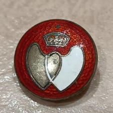 VINTAGE SILVER & ENAMEL NATIONAL BLOOD DONOR PIN BADGE HALLMARKED 925