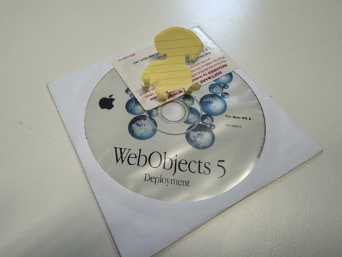 Apple webobjects install dvd - webobjects, 5