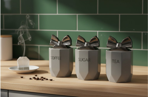 Tea coffee sugar storage - coffee,