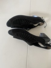 Paul Green Black suede Slingback Ladies Shoes Size 6.5