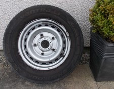 GENUINE 2014 FORD TRANSIT CUSTOM 15" STEEL SPARE WHEEL & 6mm TYRE & WILL POST