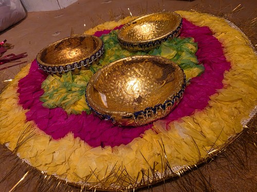 Selection mehndi plates - of,