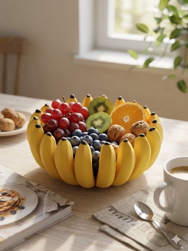 Modern banana fruit bowl - banana,