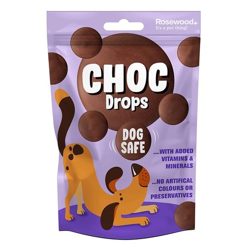 Rosewood choc drops 200g dog - rosewood,