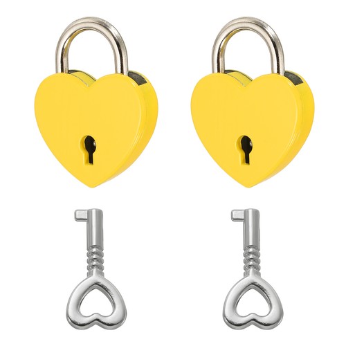 Mini heart lock with key - heart,