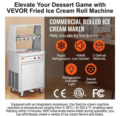 Vevor commercial rolled - vevor, ice