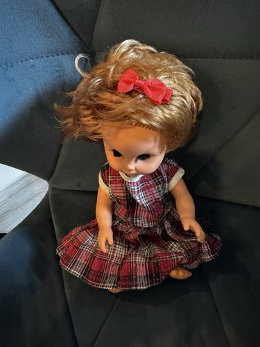Vintage doll 1960s rooted hair - doll,