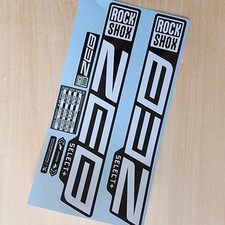 Rockshox Zeb Select+ Fork Stickers 2020 2024 Mountain Bike Downhill Enduro Decal