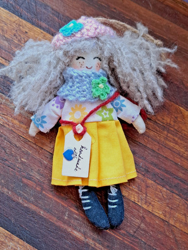 Handmade cloth rag doll - handmade, doll,