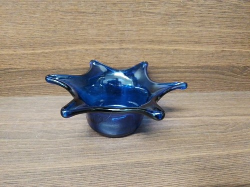Bristol blue glass dish - bristol,