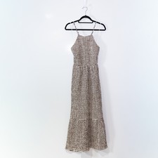 NEW Zara High Neck Brown White